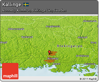 Physical Panoramic Map of Kallinge