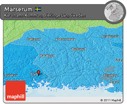 Political Panoramic Map of Märserum