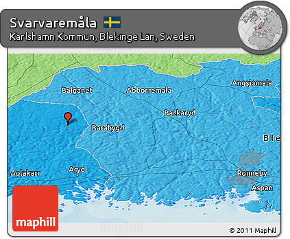 Political Panoramic Map of Svarvaremåla