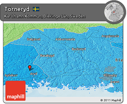 Political Panoramic Map of Törneryd