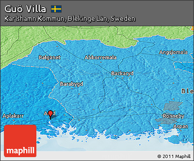 Political Panoramic Map of Guö Villa