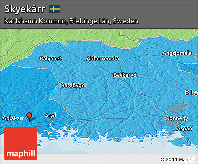 Political Panoramic Map of Skyekärr