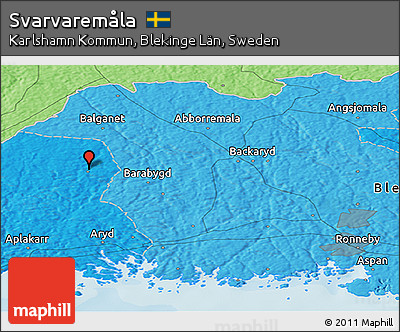 Political Panoramic Map of Svarvaremåla