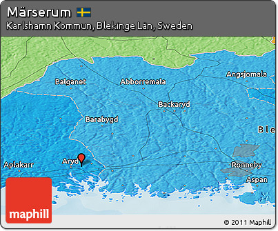 Political Panoramic Map of Märserum
