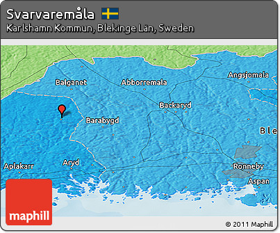 Political Panoramic Map of Svarvaremåla
