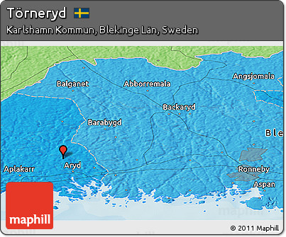 Political Panoramic Map of Törneryd