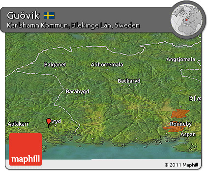 Satellite Panoramic Map of Guövik