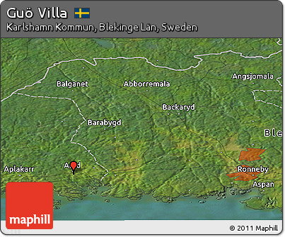 Satellite Panoramic Map of Guö Villa