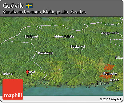 Satellite Panoramic Map of Guövik
