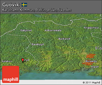 Satellite Panoramic Map of Guövik