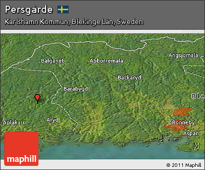 Satellite Panoramic Map of Persgärde