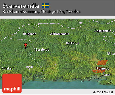 Satellite Panoramic Map of Svarvaremåla