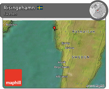 Satellite 3D Map of Risingehamn