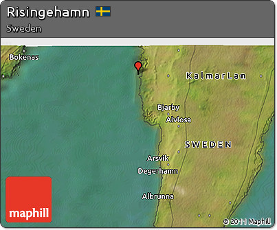 Satellite 3D Map of Risingehamn