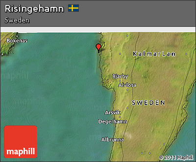 Satellite 3D Map of Risingehamn