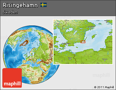 Physical Location Map of Risingehamn