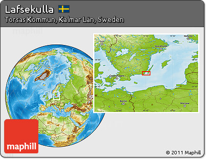 Physical Location Map of Lafsekulla