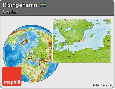 Physical Location Map of Risingehamn