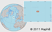 Gray Location Map of the area around 56° 18' 50" N, 16° 4' 29" W