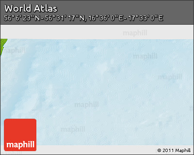 Physical 3D Map of the Area around 56° 18' 50" N, 17° 4' 30" E