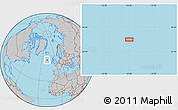 Gray Location Map of the area around 56° 18' 50" N, 18° 37' 30" W