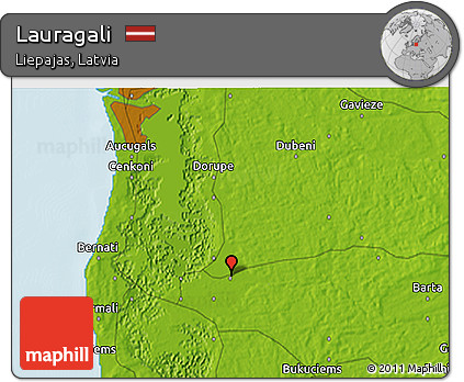 Physical 3D Map of Lauragali