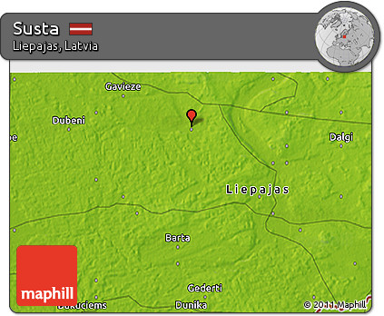 Physical 3D Map of Susta