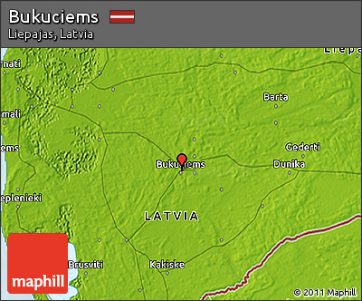 Physical 3D Map of Bukuciems