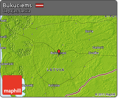 Physical 3D Map of Bukuciems