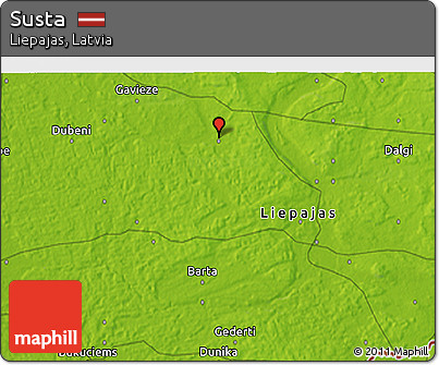 Physical 3D Map of Susta