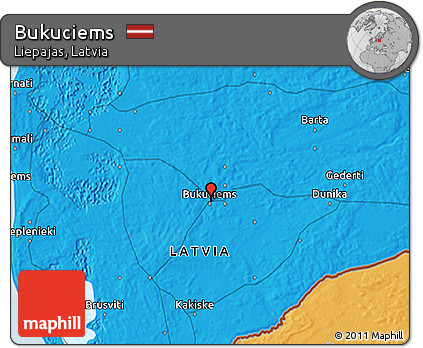 Political 3D Map of Bukuciems
