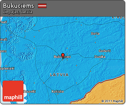 Political 3D Map of Bukuciems