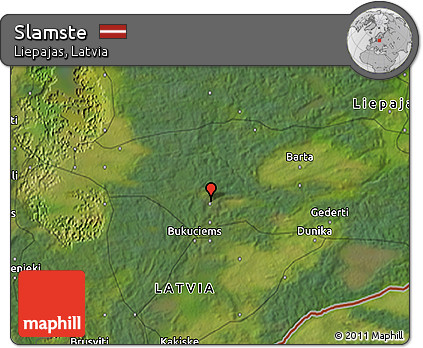 Satellite 3D Map of Slamste