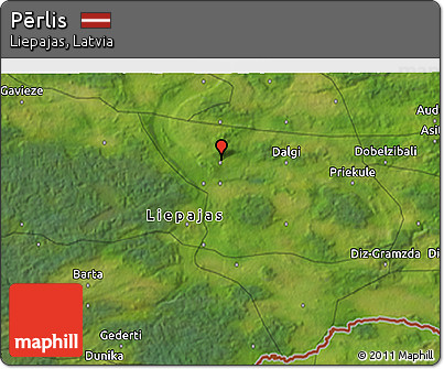 Satellite 3D Map of Pērlis