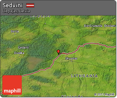 Satellite 3D Map of Sedvini