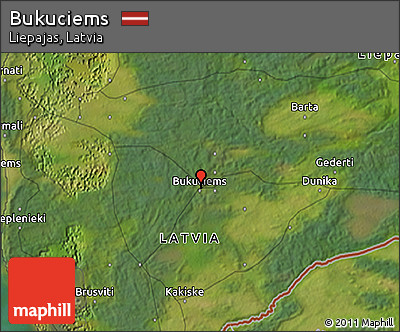 Satellite 3D Map of Bukuciems