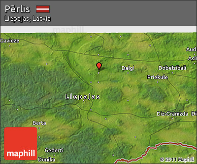 Satellite 3D Map of Pērlis
