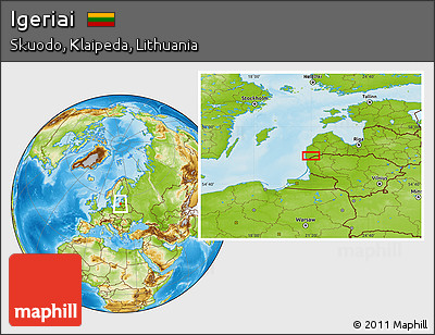 Physical Location Map of Igeriai