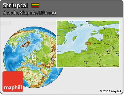 Physical Location Map of Striuptai