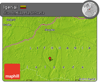 Physical Map of Igeriai