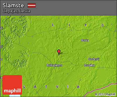 Physical Map of Slamste