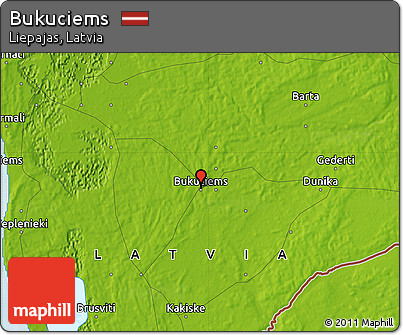 Physical Map of Bukuciems