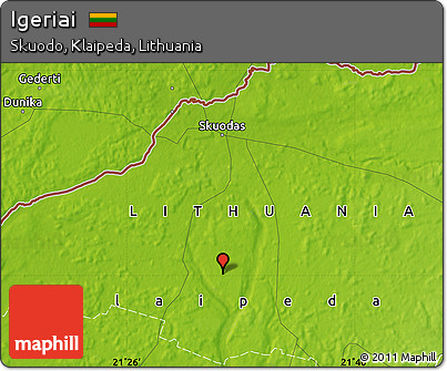 Physical Map of Igeriai