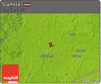 Physical Map of Slamste