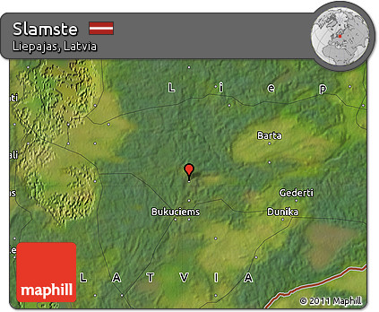 Satellite Map of Slamste