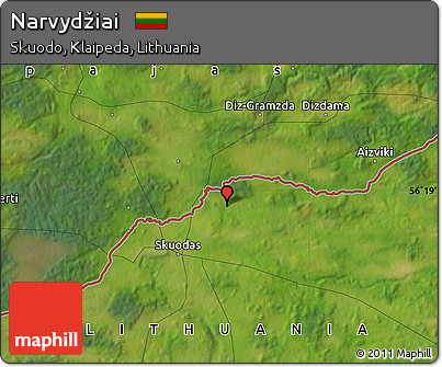 Satellite Map of Narvydžiai
