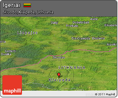 Satellite Panoramic Map of Igeriai
