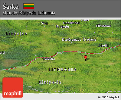 Satellite Panoramic Map of Šarkė