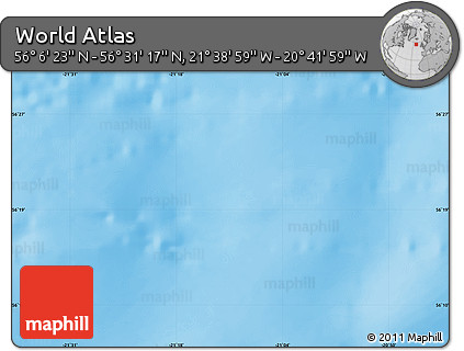 Physical Map of the Area around 56° 18' 50" N, 21° 10' 29" W