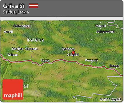 Satellite 3D Map of Grīvaiši